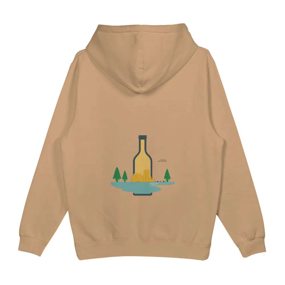 TShirt Design: Bottle City - Nature Meets Urban Life| nature meets urban life