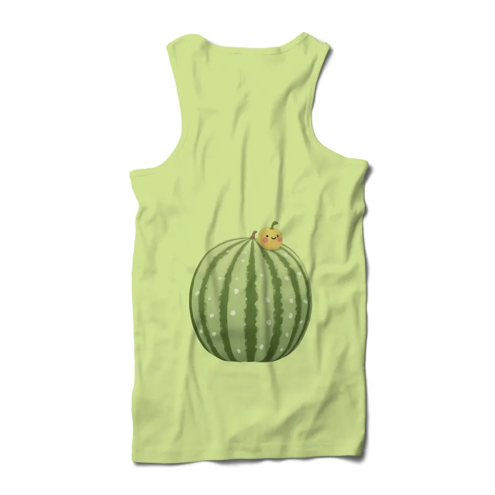 Graphic Tees: Cheerful Melo on Watermelon Throne|women cute 4th of july shirts