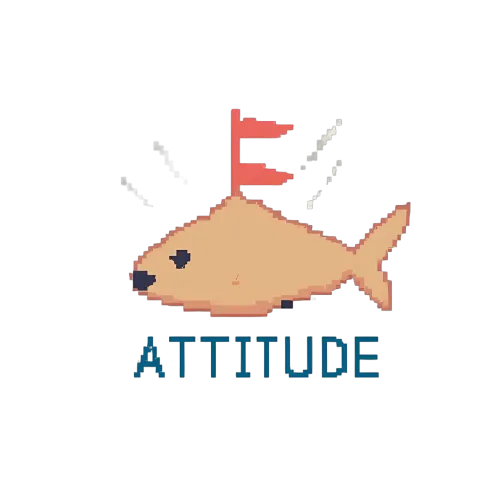 Custom Tee Shirts: Pixel Art Fish with Attitude