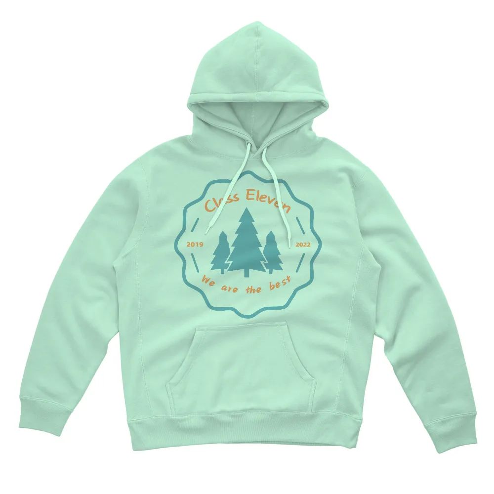 T-Shirt Printing: Class Eleven's Journey - Pine Trees, Growth, and Unity|support your local campground shirt