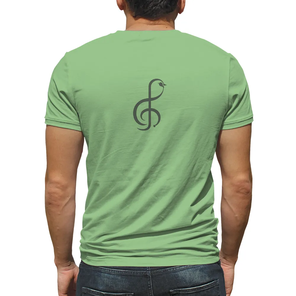 Minimalist Treble Clef Design: A Timeless Emblem of Music|bleached country music shirts