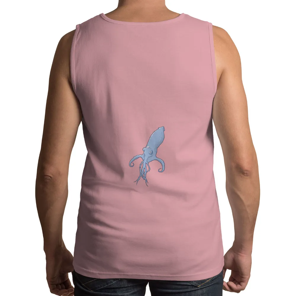 Graphic Tees: Luna's Oceanic Transformation - Artistic Squid Design|cardinals powder blue shirt