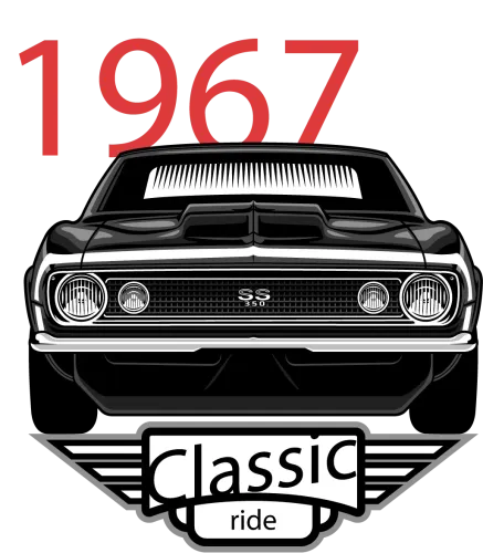 Custom T-Shirt Printing: Celebrate Classic Cars with the Iconic 1967 Chevrolet Camaro SS 350