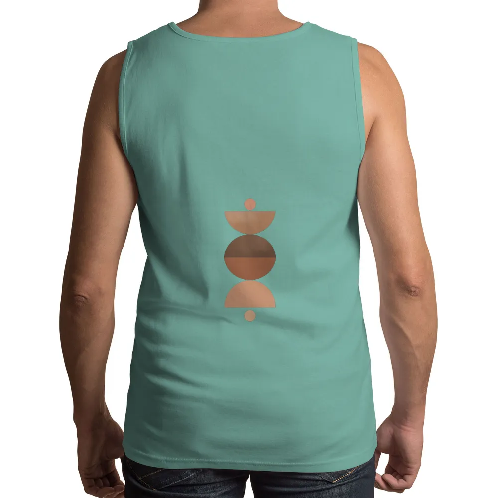 Sun Phases TShirt Printing: Warm Tones and Geometric Balance|circles around the sun shirt