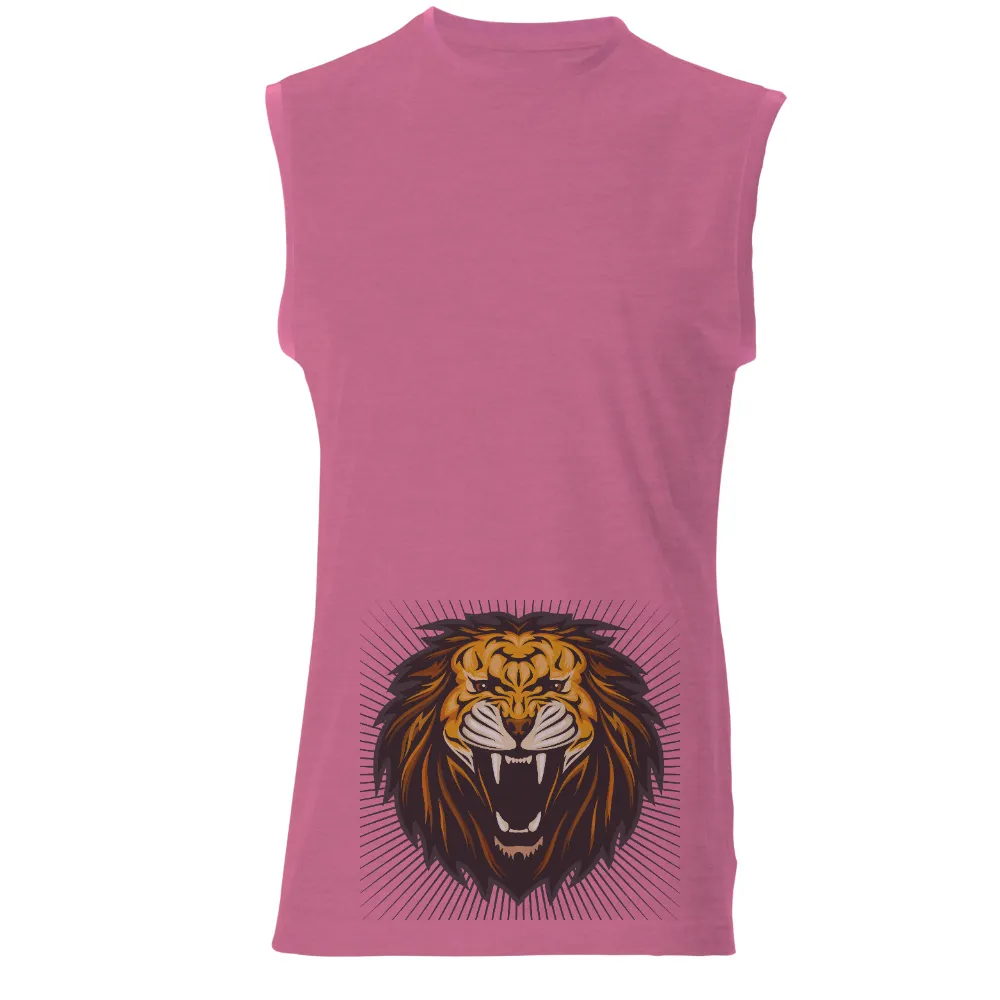 Customized Tee Shirts: Roaring Lion - Strength and Courage|goku power mode t shirt