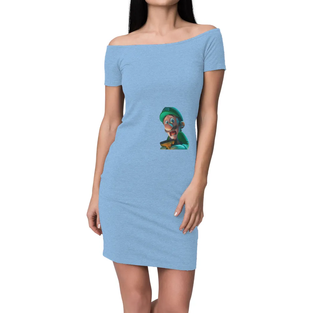 TShirt Design: Luigi's Adventure with Golden Coin|video game valentine shirt