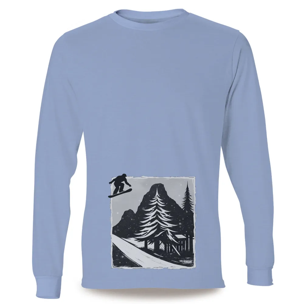 Customized Tee Shirts: The Leap of Faith Snowboarding Adventure|faith t shirt with cross