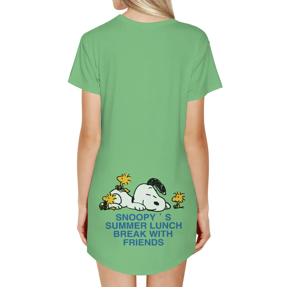 T-Shirts Custom: Snoopy’s Summer Lunch Break with Friends|nordstrom summer shirts