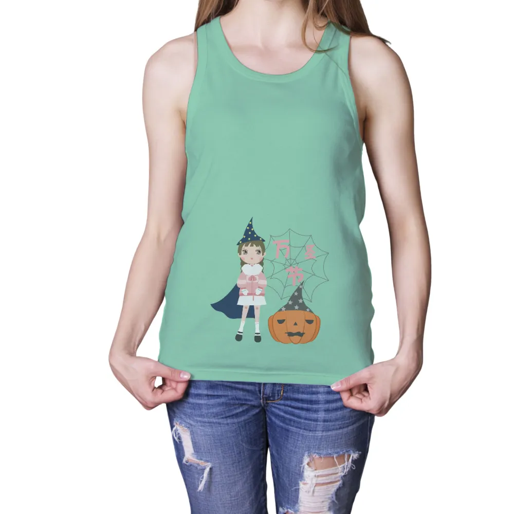 Custom T-Shirt Printing: Luna the Witch - Halloween Magic|on a dark desert highway shirt witch