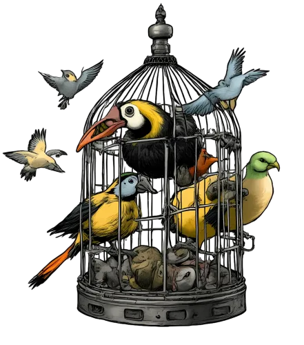 Embrace Liberation with Custom Vintage Birdcage Design