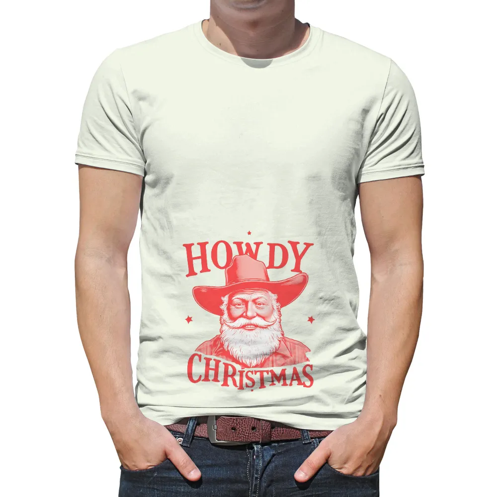 Custom Tee Shirts: Howdy Christmas Cowboy Spirit|roblox black suit t shirt