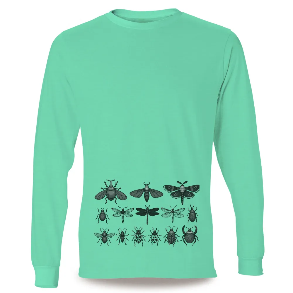 T-Shirts Design: Monochrome Insect Collection|forest doraemon t shirt