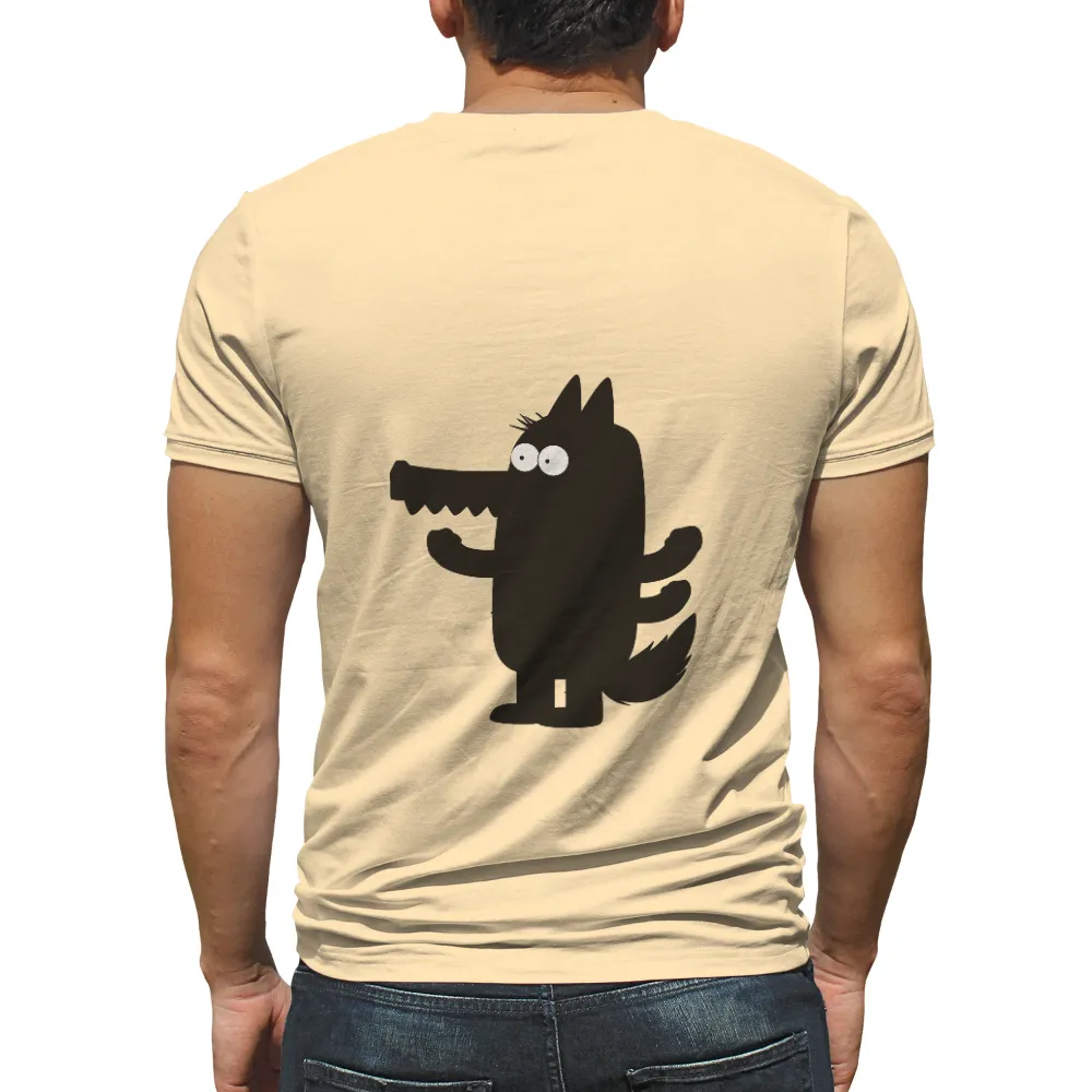 TShirt Design: Whimsical Wolf - Curiosity and Adventure|adventure time dancing with monsters shirt