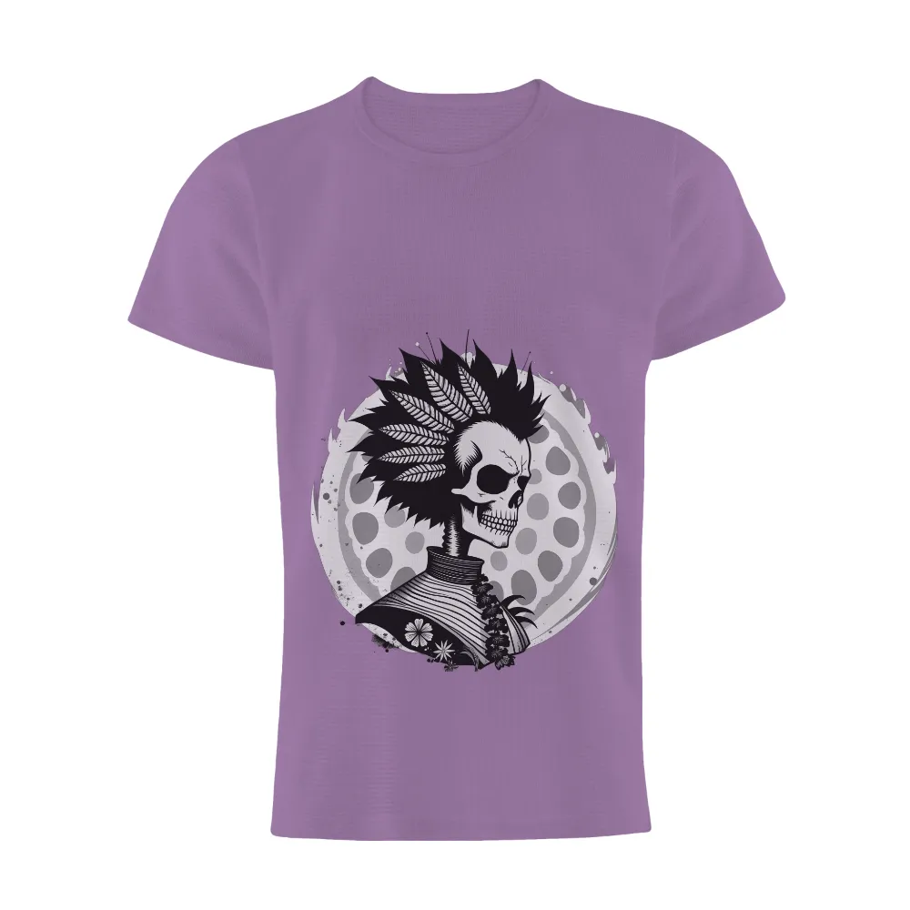 Shirts Graphic Tees: Vintage Skull with Feathers - Pop Culture Art|giveon vintage t shirt