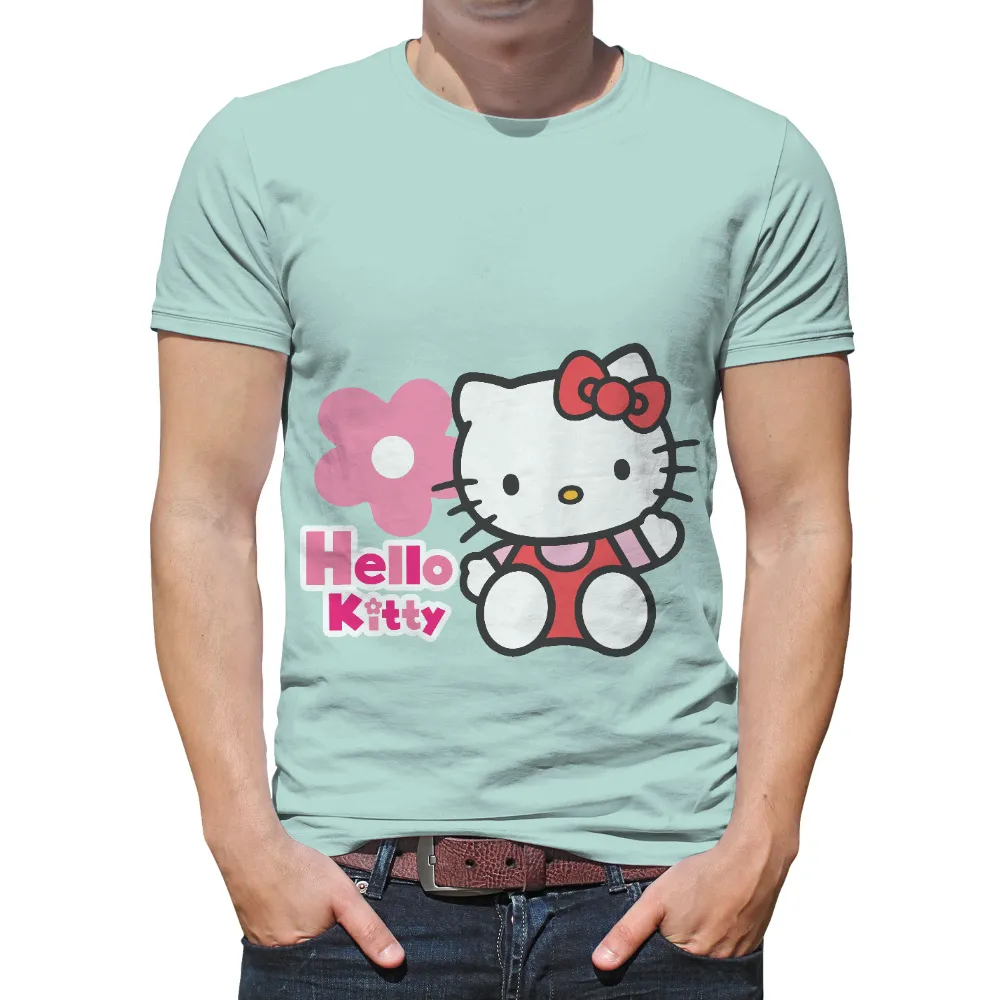 Custom Tee Shirts: Hello Kitty Minimalist Design|white hello kitty t shirt roblox