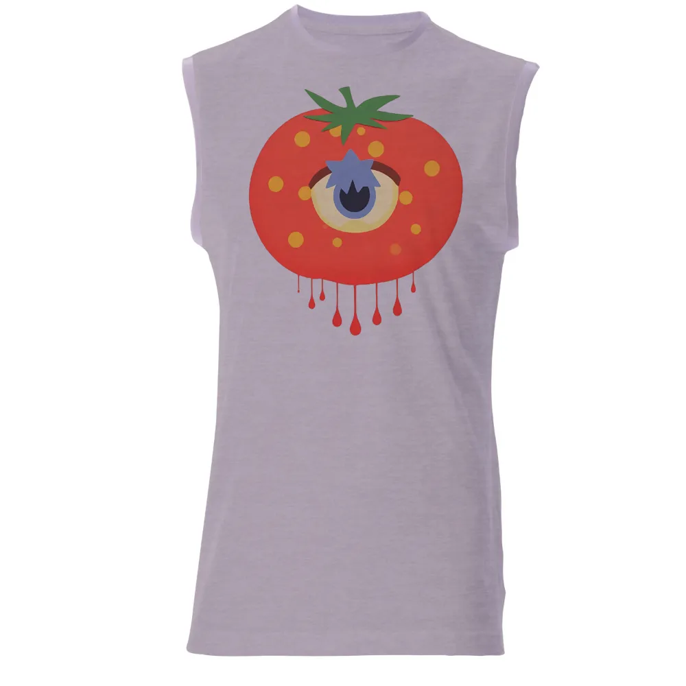 Unique Art Piece: A Whimsical Tomato with an Eye|animal crossing tomato juice shirt