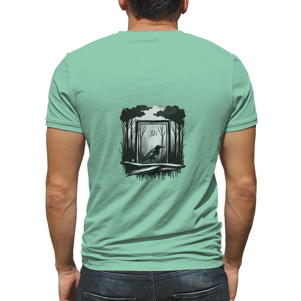 Tee Shirts Printed: Forest Guardian - Crow in the Frame|latest t shirt design for man 2020