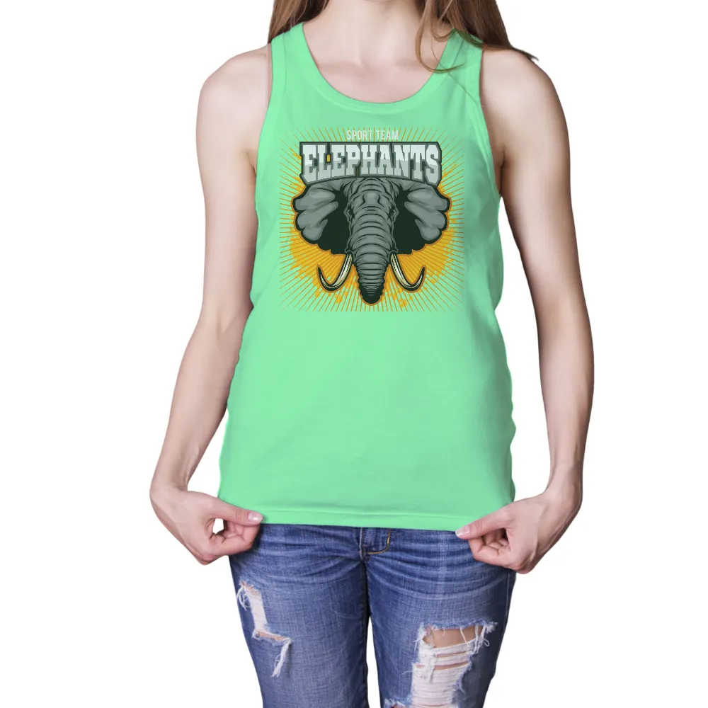 Elephants T-Shirt Design: Strength and Unity in Sports|orange darnell mooney jersey