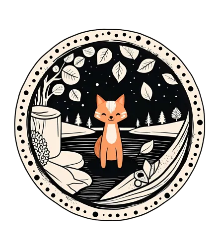 TShirt Printing: Whimsical Fox Under the Night Sky