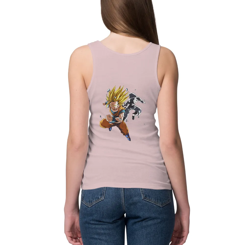 T-Shirts Pattern: Goku Super Saiyan - Anime Power and Determination|men goku t shirt