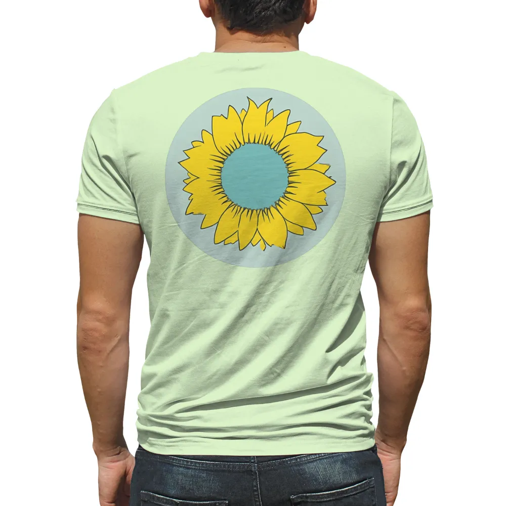 Custom Tee Shirts: Sunflower Joy - Artistic Designs|pabst blue ribbon men's shirt