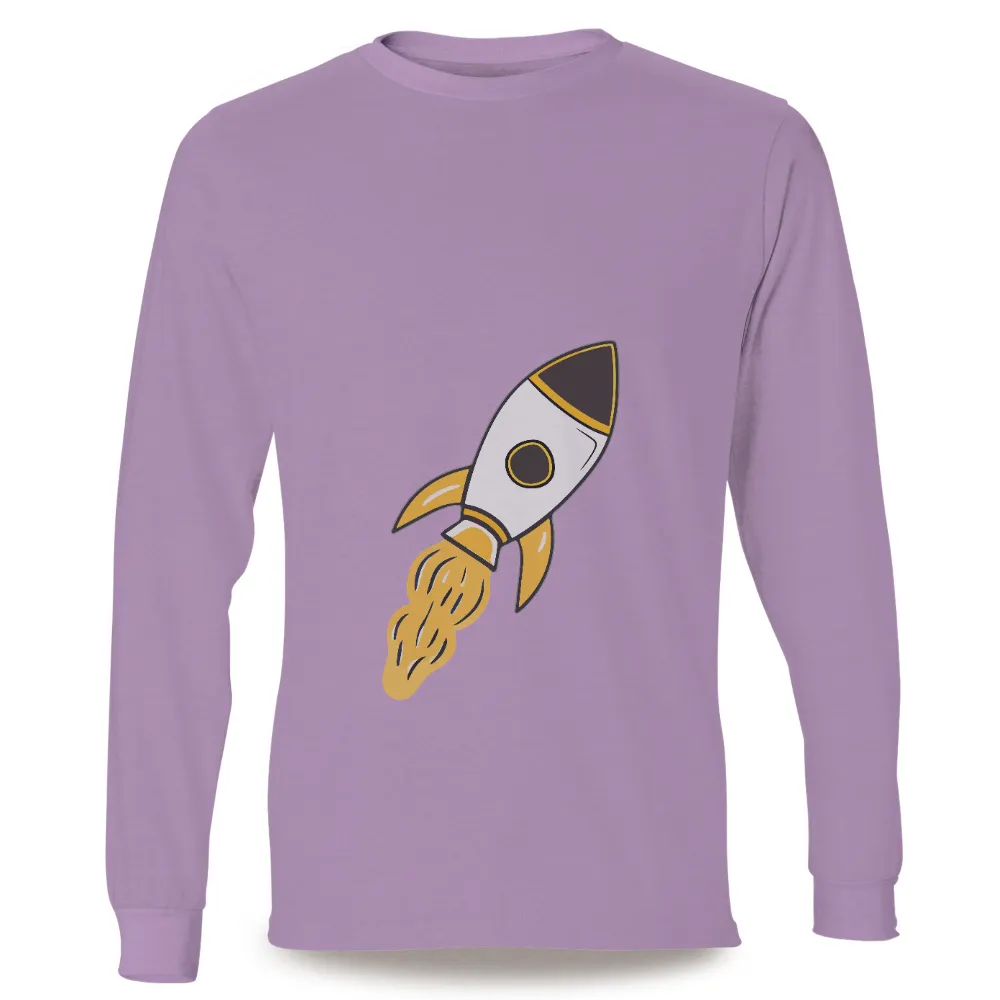 Customized Tee Shirts: Rocket Exploration - Vintage Adventure|90s vintage t shirts cheap