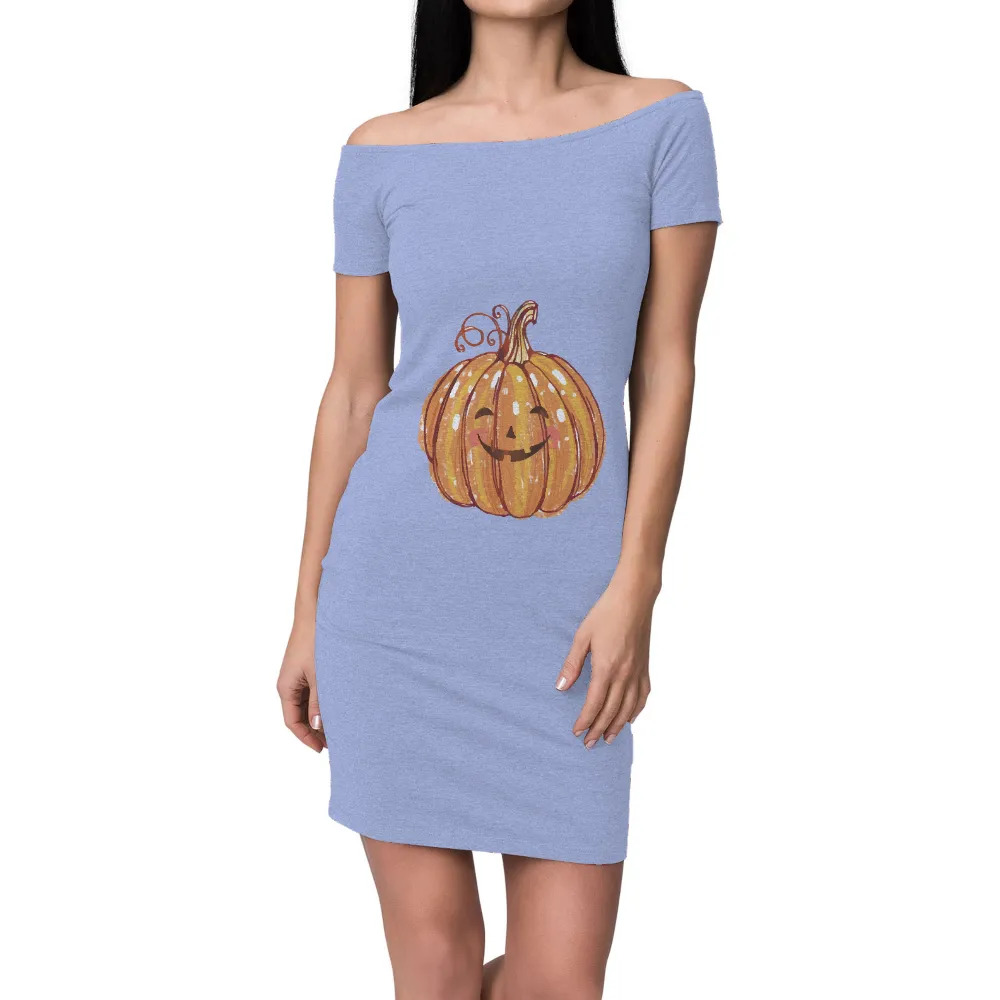 Tee Shirt Printing: Cheerful Pumpkin Halloween T-Shirt Design|universal studios halloween horror nights merchandise 2022