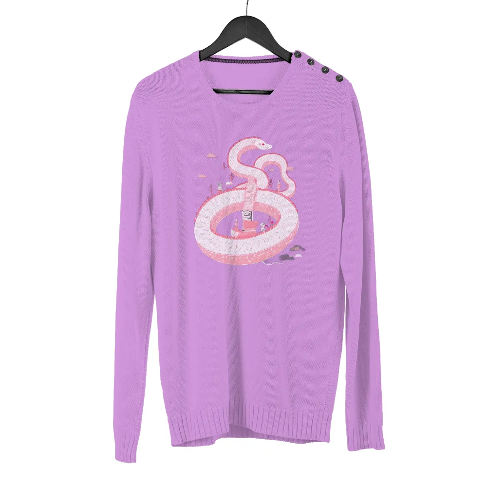 T-Shirts Design: Surreal Snake City - Imagination and Transformation|anthony edwards city jersey 2022