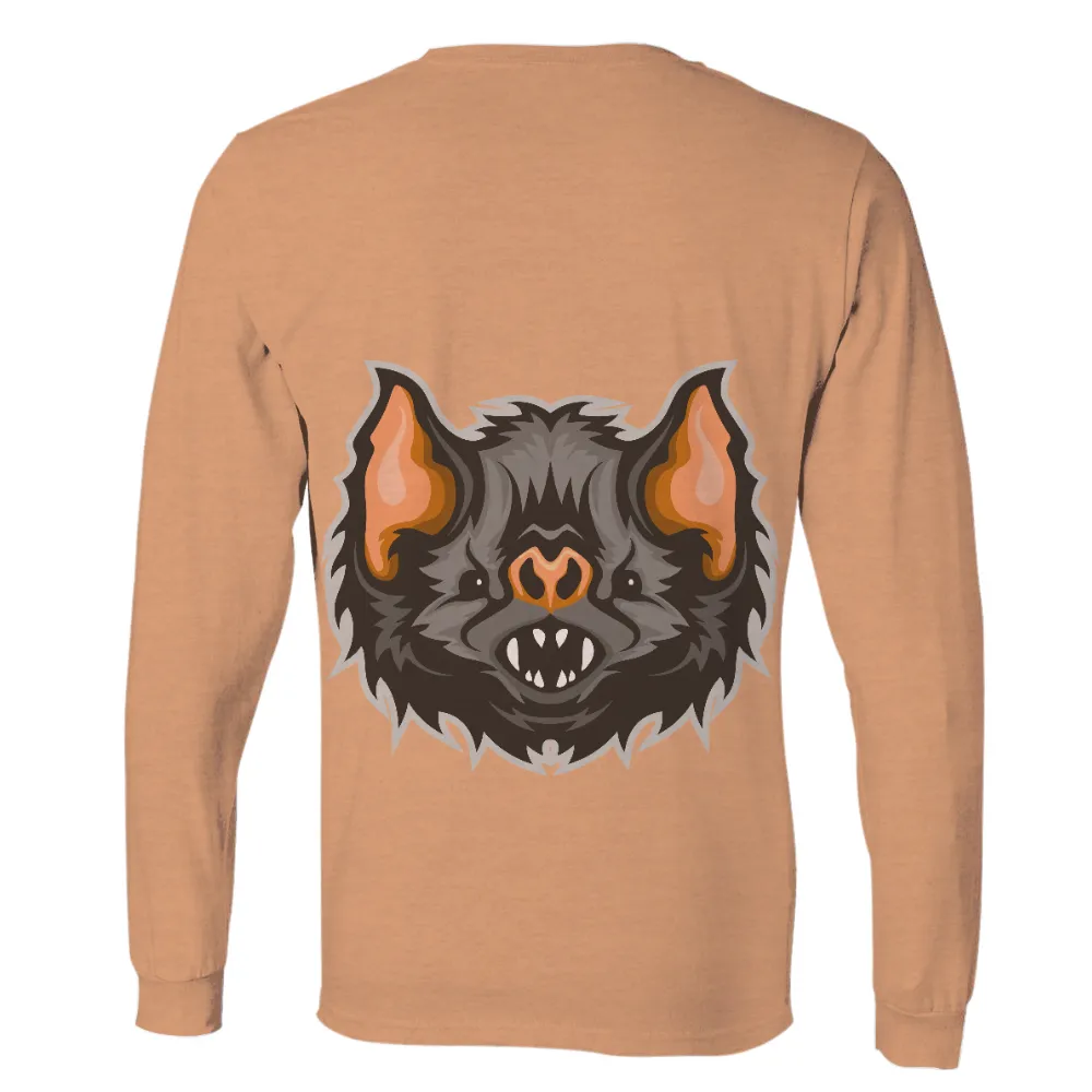 TShirt Design: The Night Guardian - Bat Art|men's long sleeve sun protection swim shirts