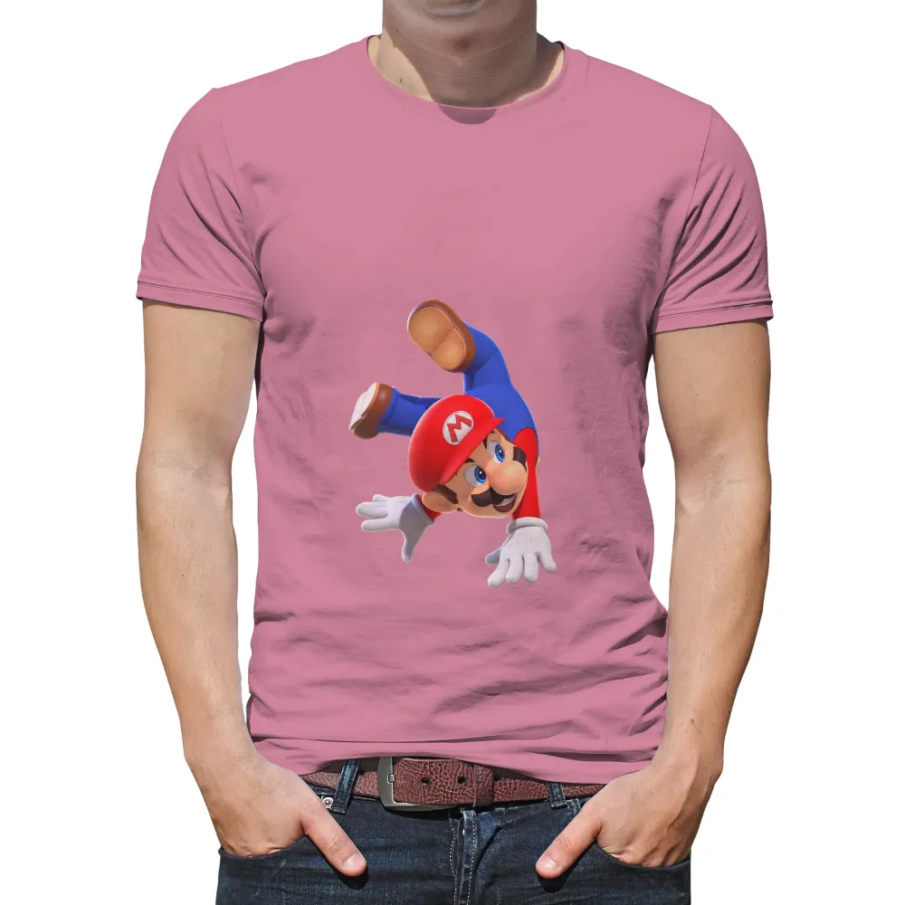 Shirts Graphic Tees: Mario Adventure - Gaming Hero|cena mario shirt