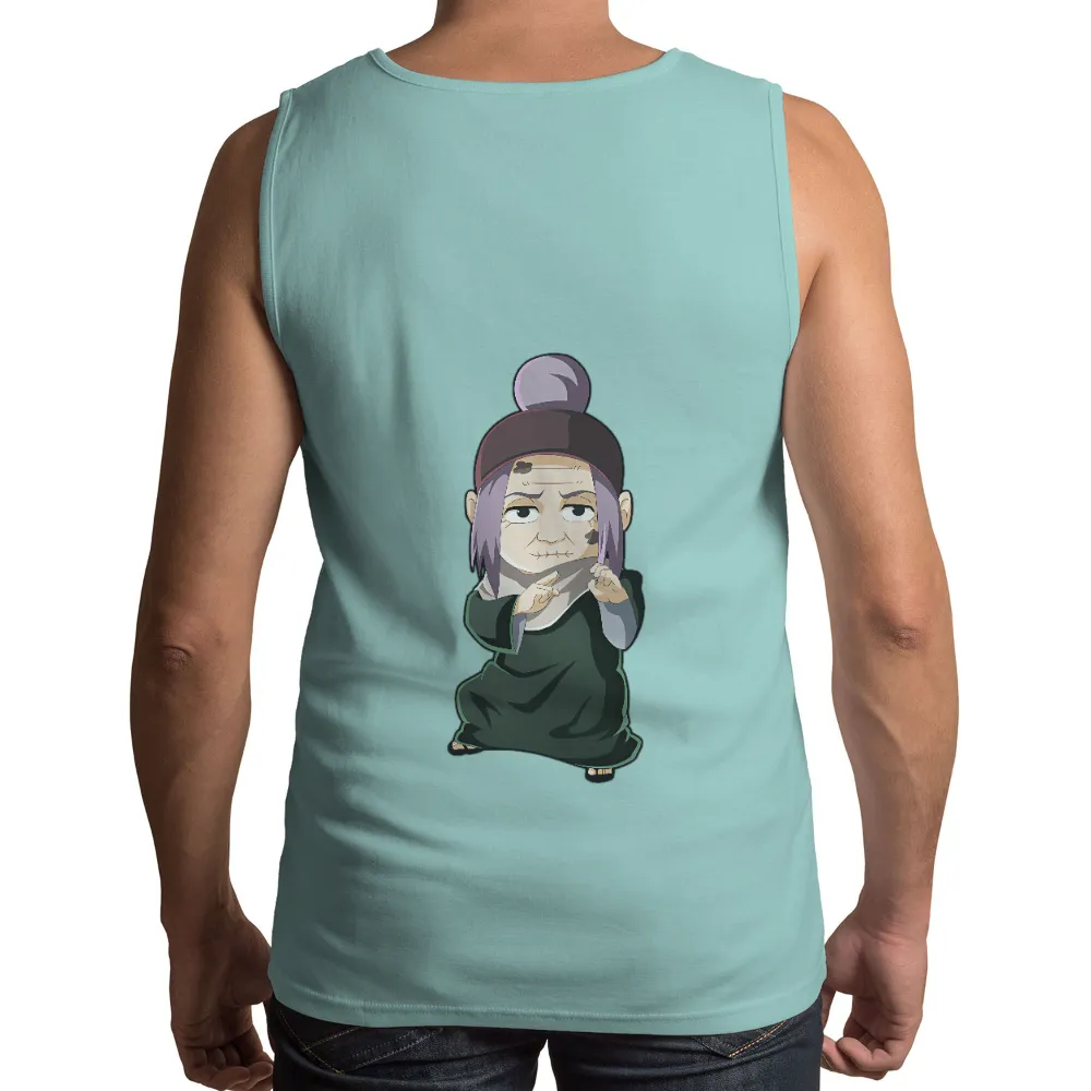 T-Shirts Design: Chibi Tsunade - Wisdom and Power|naruto shinobi pants