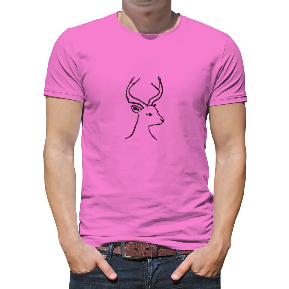 Graphic Tees: Woman-Deer Fusion - Artistic Harmony|i am a july woman t shirt