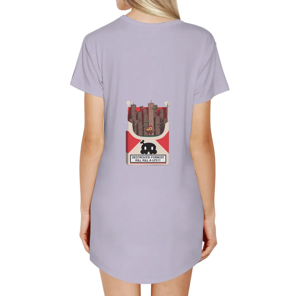 Customized Tee Shirts | Deforestation Awareness: Protect Our Forests| bold colors