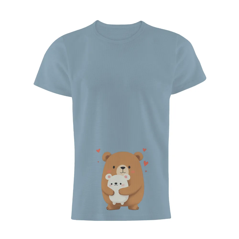 Custom Tee Shirts: Bears Embracing Love and Protection|i teach the sweetest hearts rainbow teacher valentines day