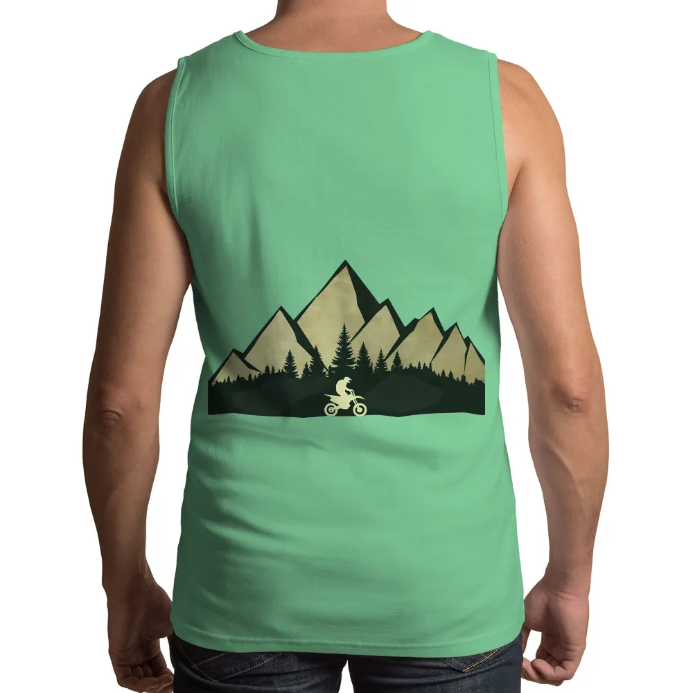 Shirts Graphic Tees: Adventure Awaits with Dirt Bike and Mountains|adventure time shirt sex