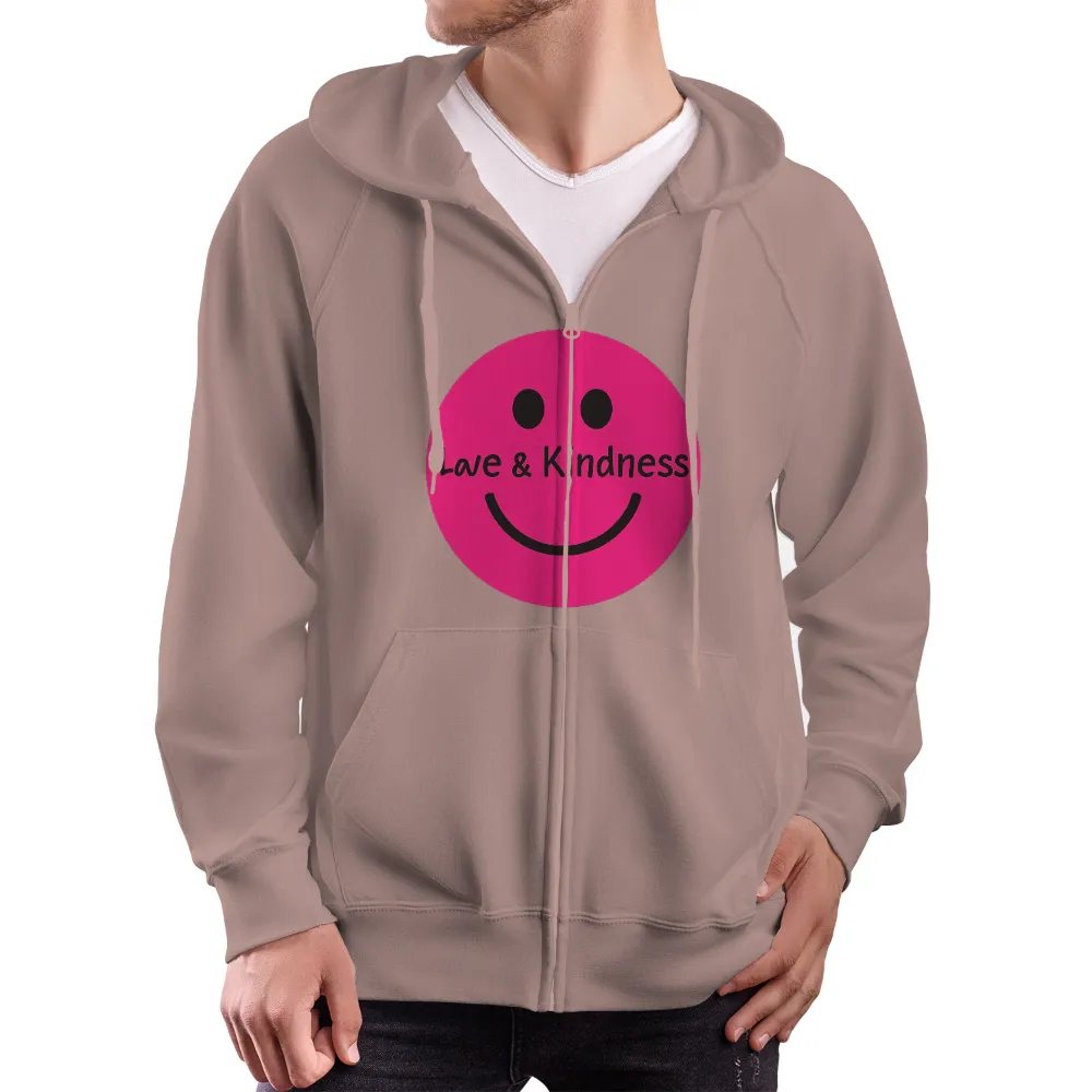 Love & Kindness Smiley Face Graphic Design|love for damar 3 shirts