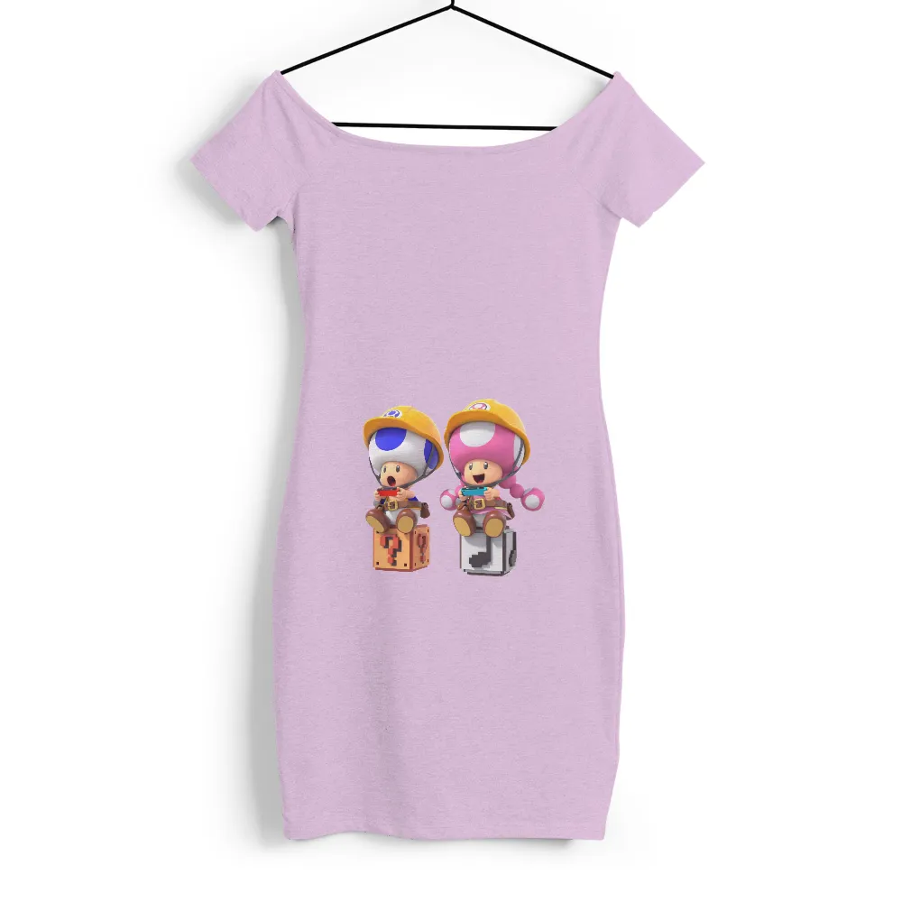 T-Shirts Pattern: Toad and Toadette Gaming Adventure|music art love happiness t shirt