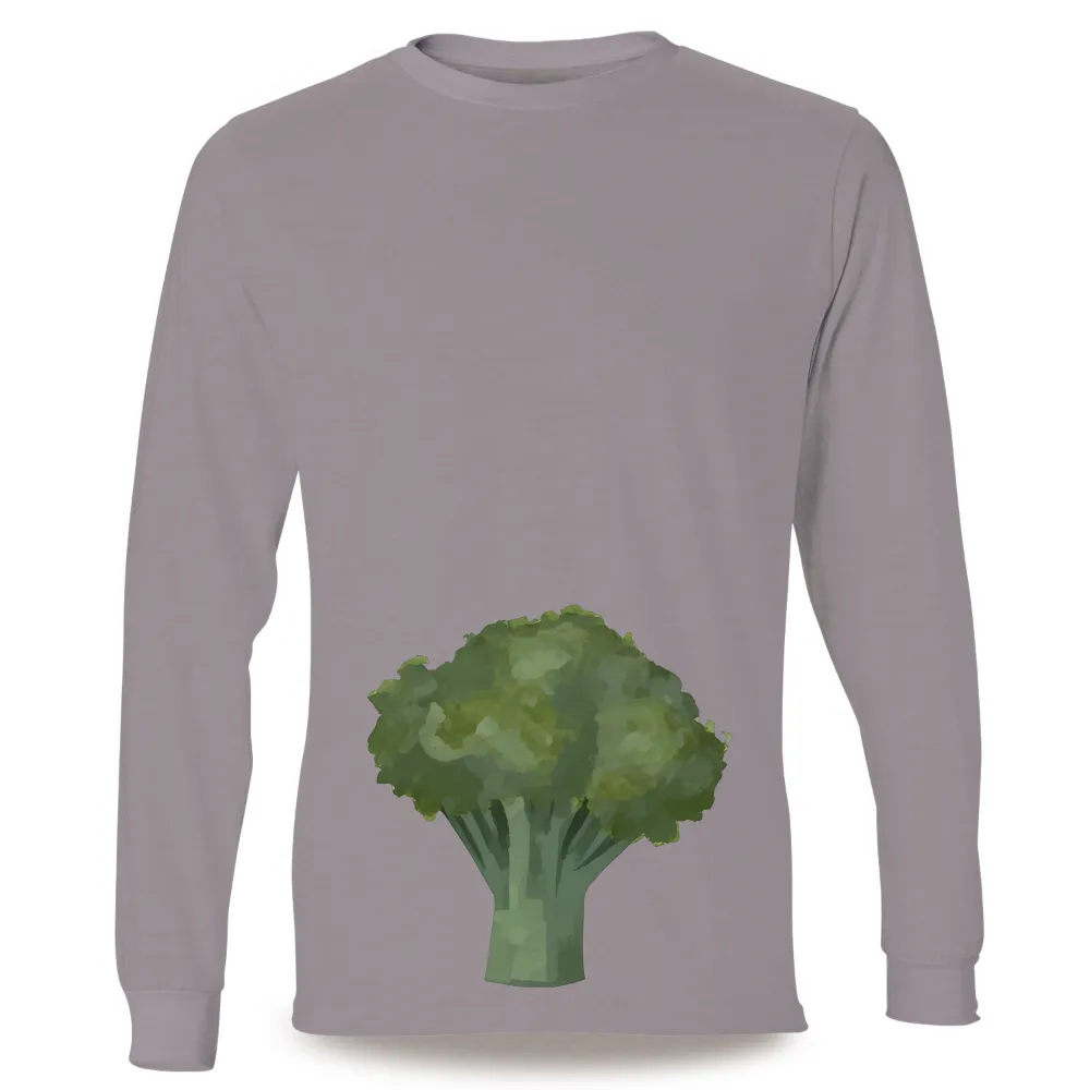 Custom Tee Shirts: Celebrate Nature's Beauty with Broccoli Art|gildan heavy cotton t shirt military green m