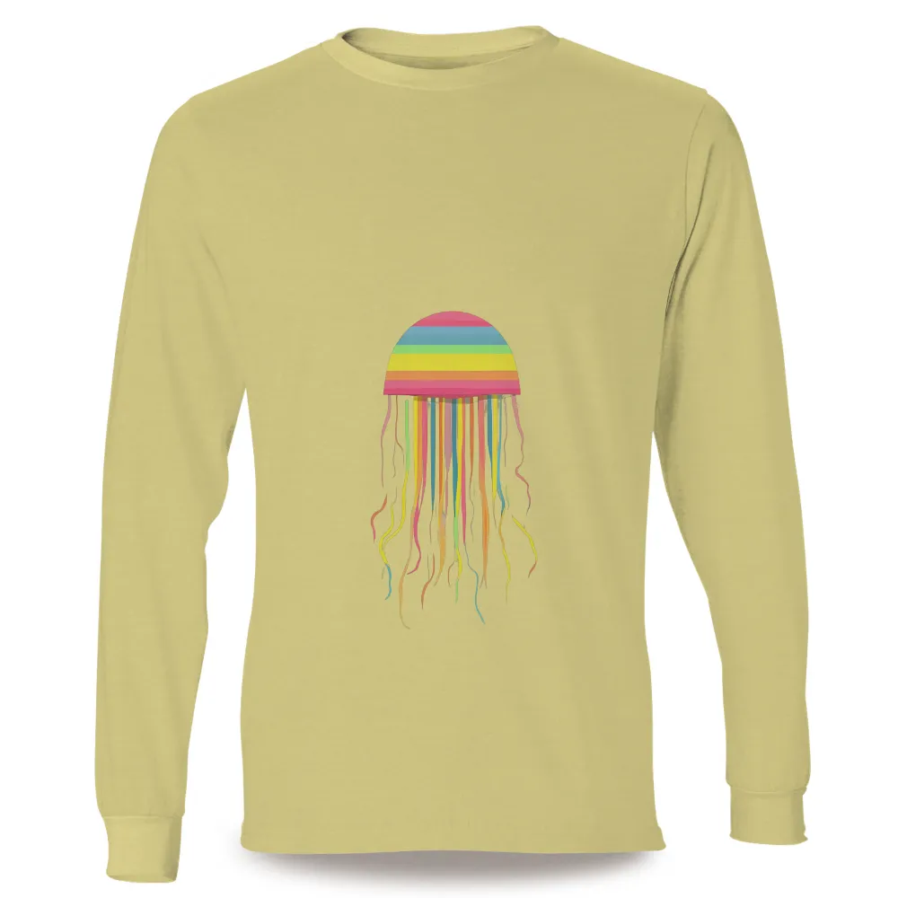 Custom Tee Shirts: Embrace Diversity with Jolly the Rainbow Jellyfish|promise keeper rainbow shirt