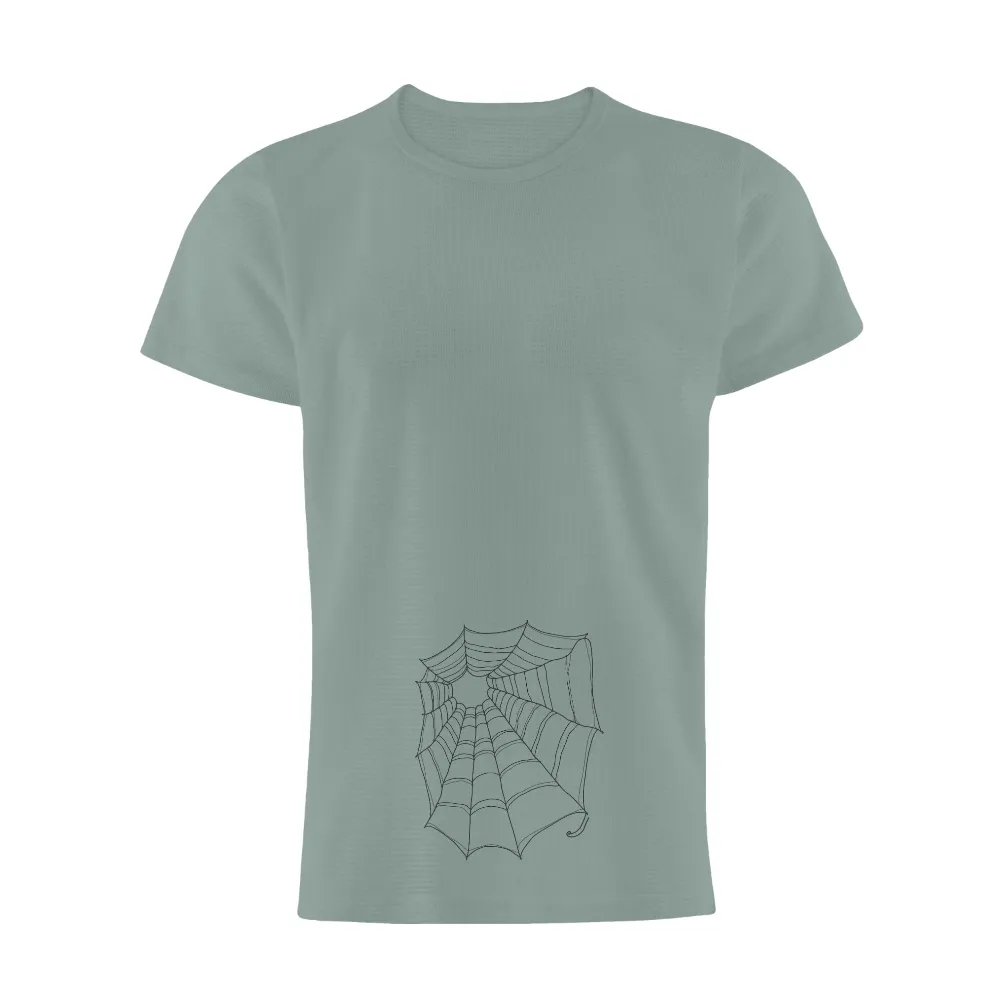 Spider Web T-Shirt: Intricate Design and Life Theme | TShirt Printing| interconnected life