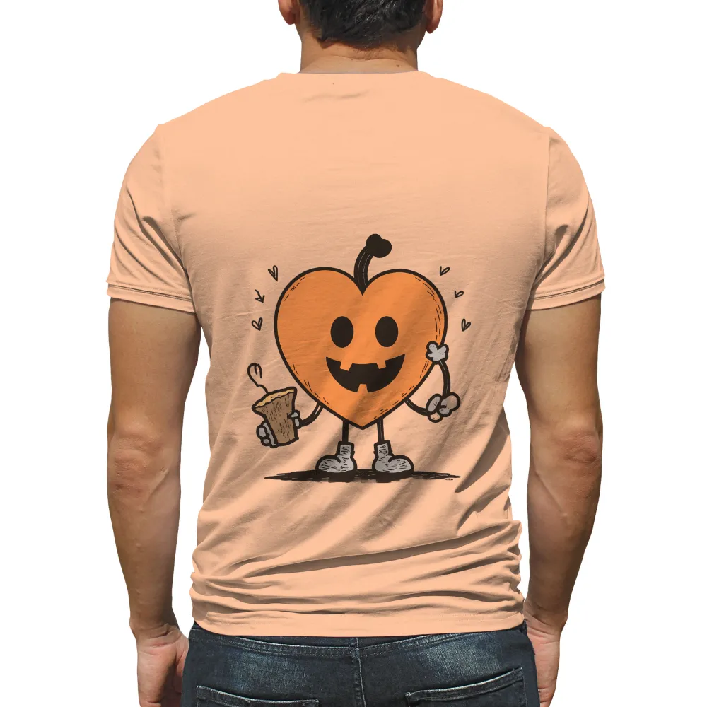 TShirt Printing: Whimsical Halloween Heart Pumpkin|heart and core military shirts