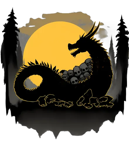 Tee Shirt Printing: Dragon Guardian of Ancient Secrets