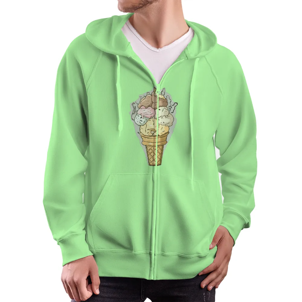 T-Shirts Custom: Ice Cream Cone of Summer Joys|mythology summer shirt