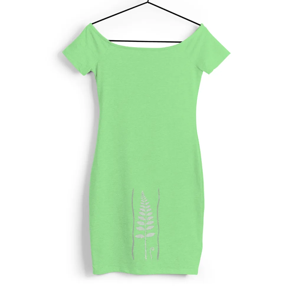 Graphic Tees: Nature's Resilience - Fern Spiral Design|t shirt painting on nature