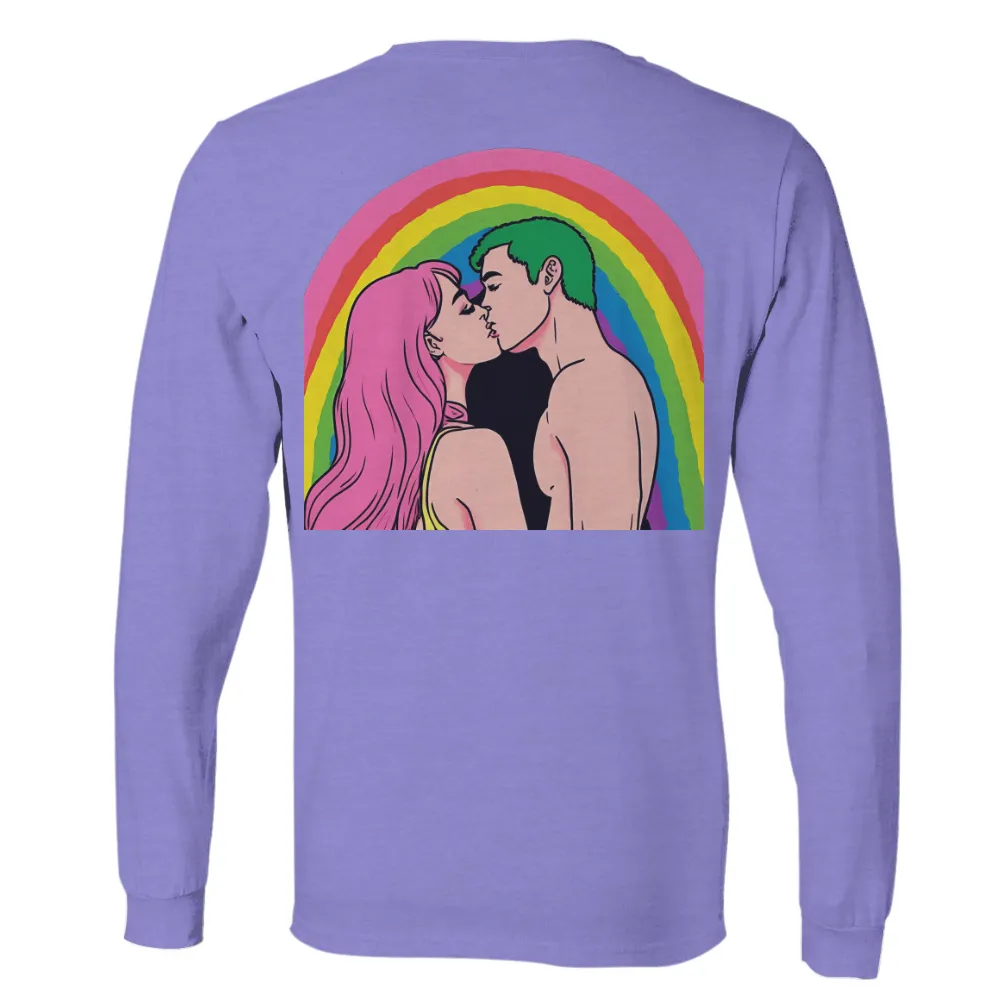 TShirt Design: Love Under the Rainbow - Artistic Pop Culture|unique superhero t shirts