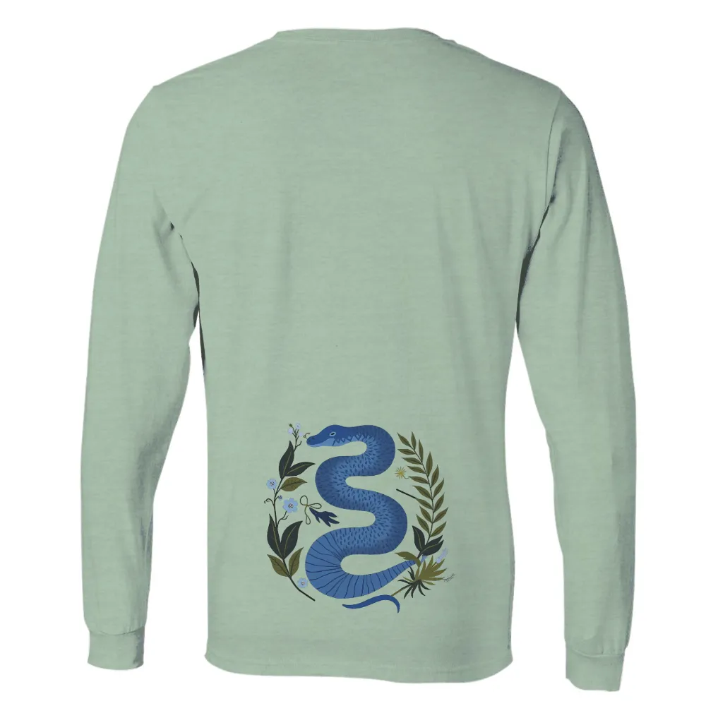 Custom T-Shirt Printing: Nature's Serpent - Artistic Design| coiled snake