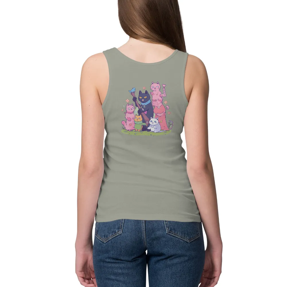 Shirts Graphic Tees: Cats on an Adventure - Anime Inspired Design|final fantasy anniversary shirts