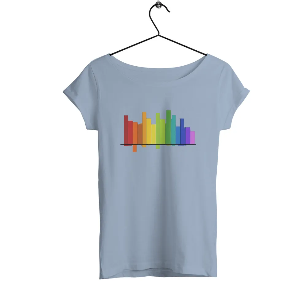 T-Shirts Custom: Vibrant City Skyline - Colorful Night|anthony edwards city jersey 2022