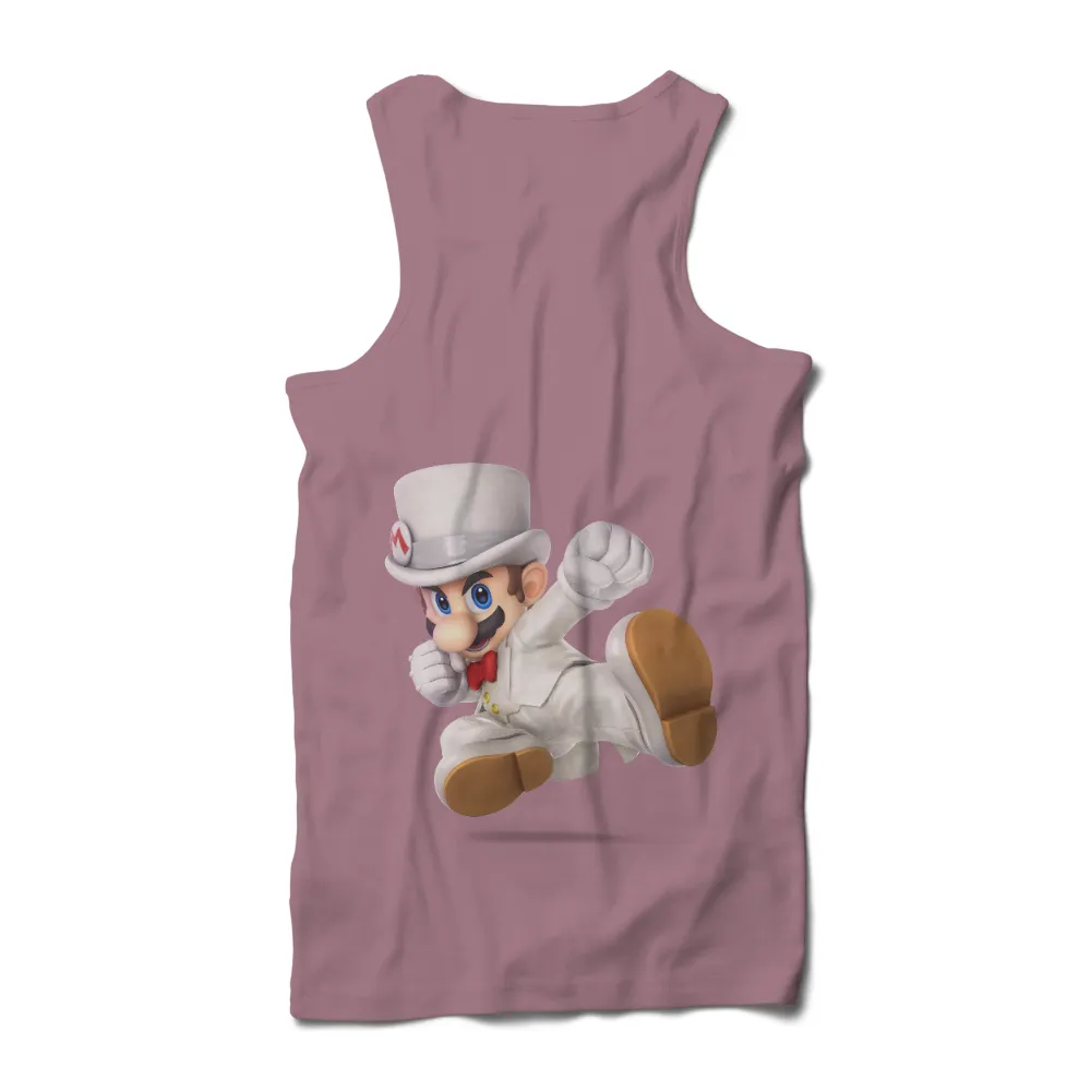 Shirts Graphic Tees: Mario's Wedding Outfit - Elegant and Action-Ready|cena mario shirt