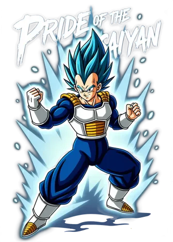 Pride of the Saiyan - dragon ball z tee